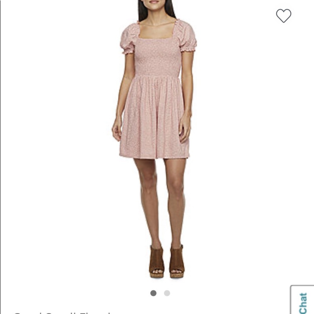 Coral floral babydoll dress size xl
